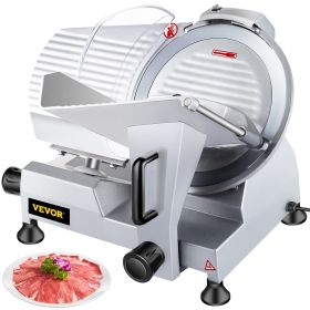 VEVOR Commercial Meat Slicer,12 inch Electric Meat Slicer Semi-Auto 420W Premium Carbon Steel Blade Adjustable Thickness